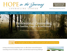 Tablet Screenshot of hopeinthejourney.com